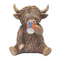 Gibson Gifts Figurine 12cm Happy Highland Cow Iron Bru, 27310