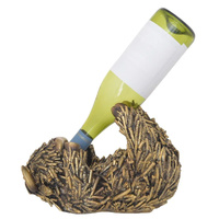 Gibson Gifts Figurine XL Fun Shaggy Highland Cow Wine Time, 27377