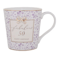 Gibson Gifts Mug Madelaine Floral 50th Birthday, 27385