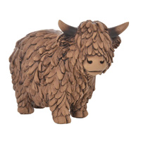 Gibson Gifts Figurine Small Hughie Highland Cow, 27397