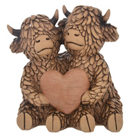 Gibson Gifts Figurine Hughie Highland Cows True Love, 27400