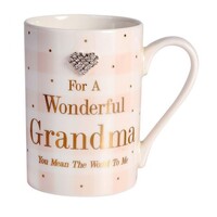Gibson Gifts Mug Mad Dots - Wonderful Grandma, Gifts for Grandma, Gift Mug 37043