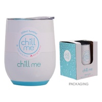 Chill Me Tumbler 350ml - White Sands - Triple Walled Insulated Mug Cup Thermos 39032