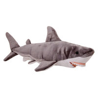 Animalia Great White Shark - Plush Soft Toy-  Gibson 44cm Long 39335