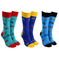 Sock Society Novelty Socks Bicycles (3 Pairs Assorted) Unisex One Size 39493