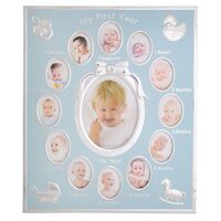 Photo Frame - My First Year, 13 Photo Collage Boy by Gibson Gifts, Baby Gift 39860