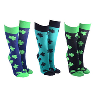 Sock Society Novelty Socks Lucky Irish (3 Pairs Assorted) Unisex One Size 52491