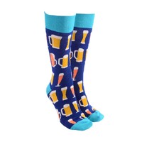 Sock Society Blue Cheers Beers Novelty Socks Men Women One Size Fits All