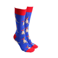 Sock Society Boxing Kangaroo Red/Blue Novelty Socks Men Women One Size Fits All