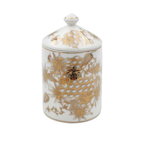Candle Jar - Honeycomb Bees Floral Honey Scented Candle Home Decore 52683