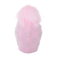 Essence Kids Sparkling Stars Beanie Pink One Size Fits All