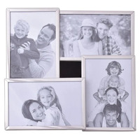 Photo Frame Silver Four Photo Collage by Gibson Gifts 53412