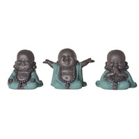Figurines - Set of 3 Happy Buddha Figurines by Gibson Gifts 53419