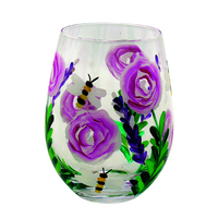 Lynsey Johnstone Hand Painted Stemless Glass Bees