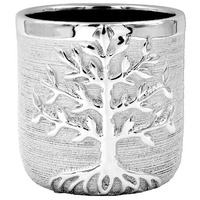 Tree Of Life Silver Planter Large From Gibson Gifts