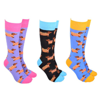 Sock Society Novelty Socks Hot Dogs (3 Pairs Assorted) Unisex One Size 53976