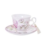 Gibson Gifts Cup & Saucer Set - Roses & Dandelion, Great Home Decor 54298