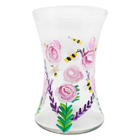 Lynsey Johnstone Hand Painted Art Vase Bees