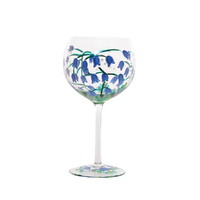 Lynsey Johnstone Hand Painted Gin Glass Bluebells, Gibson Gifts 54892