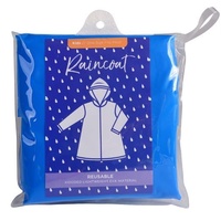 Gibson Kids Reusable Raincoat One Size Fits Most - Blue