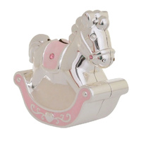 Gibson Gifts Money Bank Rocking Horse Pink, 56003