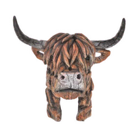 Gibson Gifts Wild Escape Sculpture 34cm Highland Cow, 56055