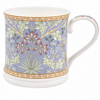 Gibson Gifts William Morris Mug 400mL Hyacinth Lilac Fine China, 56070