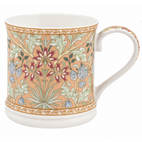 Gibson Gifts William Morris Mug 400mL Hyacinth Peach Fine China, 56070