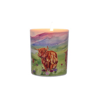 L & P Home & Gifts Highland Cows Scented Candle Spiced Vanilla & Cinnamon, 56075