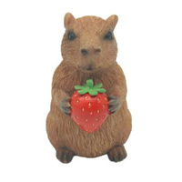 Gibson Gifts Figurine Hungry Capybara with Strawberry Resin, 56104