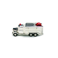 Whitehill Money Bank 18cm Fire Engine Faux Silver, WP1453