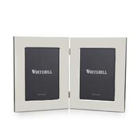 Silverplated Plain Double Photo Frame 13x18cm by Whitehill Studio WP1542