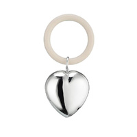 Whitehill Teething Ring 10cm Heart Silver Plated, WP3841