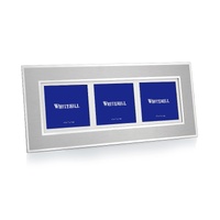 Whitehill Studio Photo Frame 3x3 Madison Triple Faux Silver Finish, Whitehill WP3987