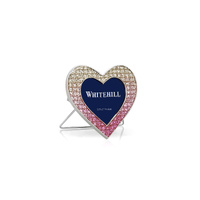 Whitehill Photo Frame Mini Pink & Silver Glitter Heart, Whitehill WP4107