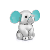 Whitehill Money Bank Elephant Faux Silver, Piggy Bank, Coin Saver, WP4180