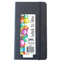 2026 Diary Croc B6 Week to View Casebound Black Last Diary Company CB67BK