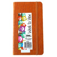 2026 Diary Croc B6 Week to View Casebound Brown Last Diary Company CB67BR