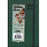 Croc B6 Journal 150 mm x 90 mm Green Casebound by The Last Diary Company NBC1509GR