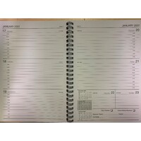 2022 Diary Student A5 Week to View Wire Bound by Last Diary Company SDW57