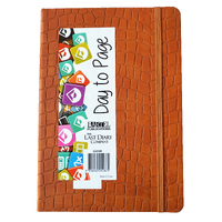 2026 Diary Croc A5 Day to Page Casebound Brown Last Diary Company CA51BR