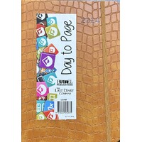 2024 Diary Croc A5 Day to Page Casebound Brown Last Diary Company CA51BR