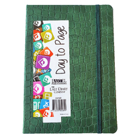 2026 Diary Croc A5 Day to Page Casebound Green Last Diary Company CA51GR