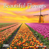 2024 Calendar Beautiful Flowers Ruby Square Wall by Bartel RB413