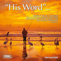 2024 Calendar His Word Ruby Square Wall by Bartel RB432