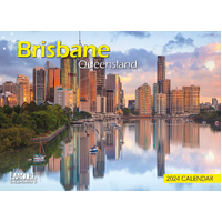 2024 Calendar Brisbane Queensland Prestige Wall by Bartel CA432