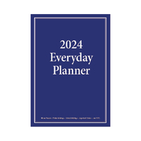 2024 Everyday Planner A4 Month to View Blue by Bartel BG403