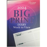 2024 Diary Everyday A5 Week to View Casebound Big Print Last Diary Company BPA57