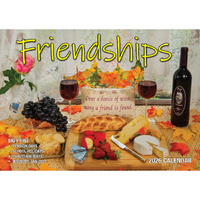 2026 Calendar Big Print Friendships Horizontal Wall, Bartel BP606