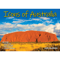 2026 Calendar Big Print Icons of Australia Horizontal Wall, Bartel BP619